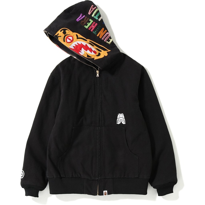 Order Chaqueta Hoodie Negra Bape Tiger Work