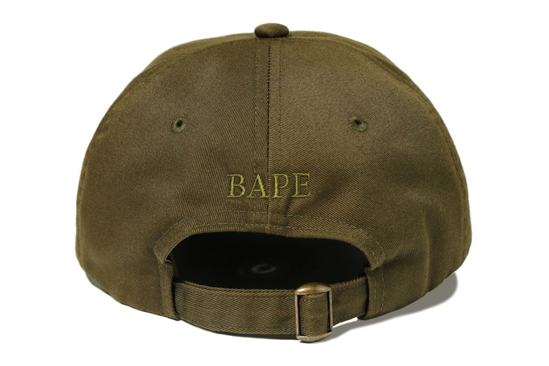 Order BAPE ワントーン猿顔パネルキャップ (オリーブ)
