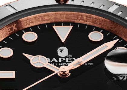 BAPE TYPE 1 BAPEX ゴールド腕時計 1H70-182-028 Lookbook BAPE TYPE 1 BAPEX ゴールド腕時計 1H70-182-028
