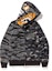 Buy Bape Undefeated Tiger Half Shark Full Zip Hoodie Black
