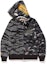 Order Bape Undefeated Tiger Half Shark Full Zip Hoodie Black