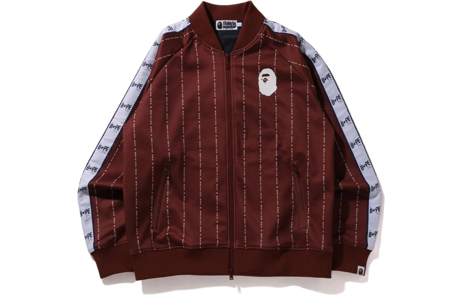 BAPE Unisex Baseball Collar Long Sleeve Jacket 1H70-113-013
