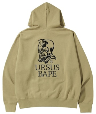 BAPE Ursus Loose Fit Zip Up Hoodie Beige - Hoodie Zip Up Longgar Beige Buy BAPE Ursus Loose Fit Zip Up Hoodie Beige - Hoodie Zip Up Longgar Beige