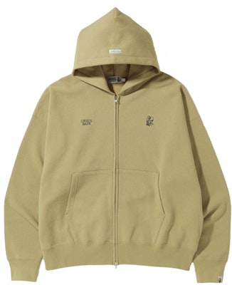 BAPE Ursus Loose Fit Zip Up Hoodie Beige - Hoodie Zip Up Longgar Beige Order BAPE Ursus Loose Fit Zip Up Hoodie Beige - Hoodie Zip Up Longgar Beige