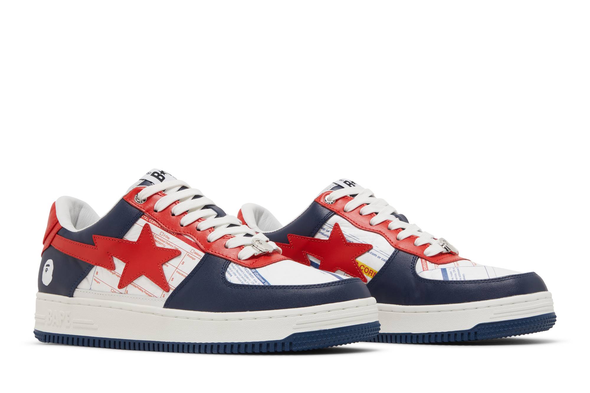 Cheap USPS x A BATHING APE STA 潮流 美國郵政 時尚板鞋 男款 白藍紅