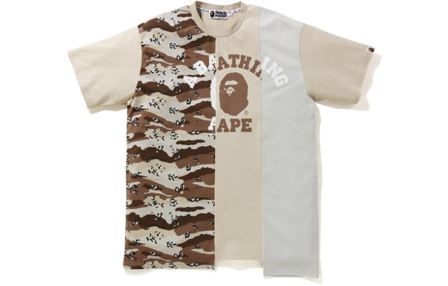 BAPE Vintage Casual Letter Print Crewneck Pullover Short Sleeve Dress. 0ZXDSW235506G