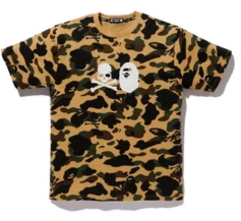 BAPE VS Mastermind Camo Tee Yellow