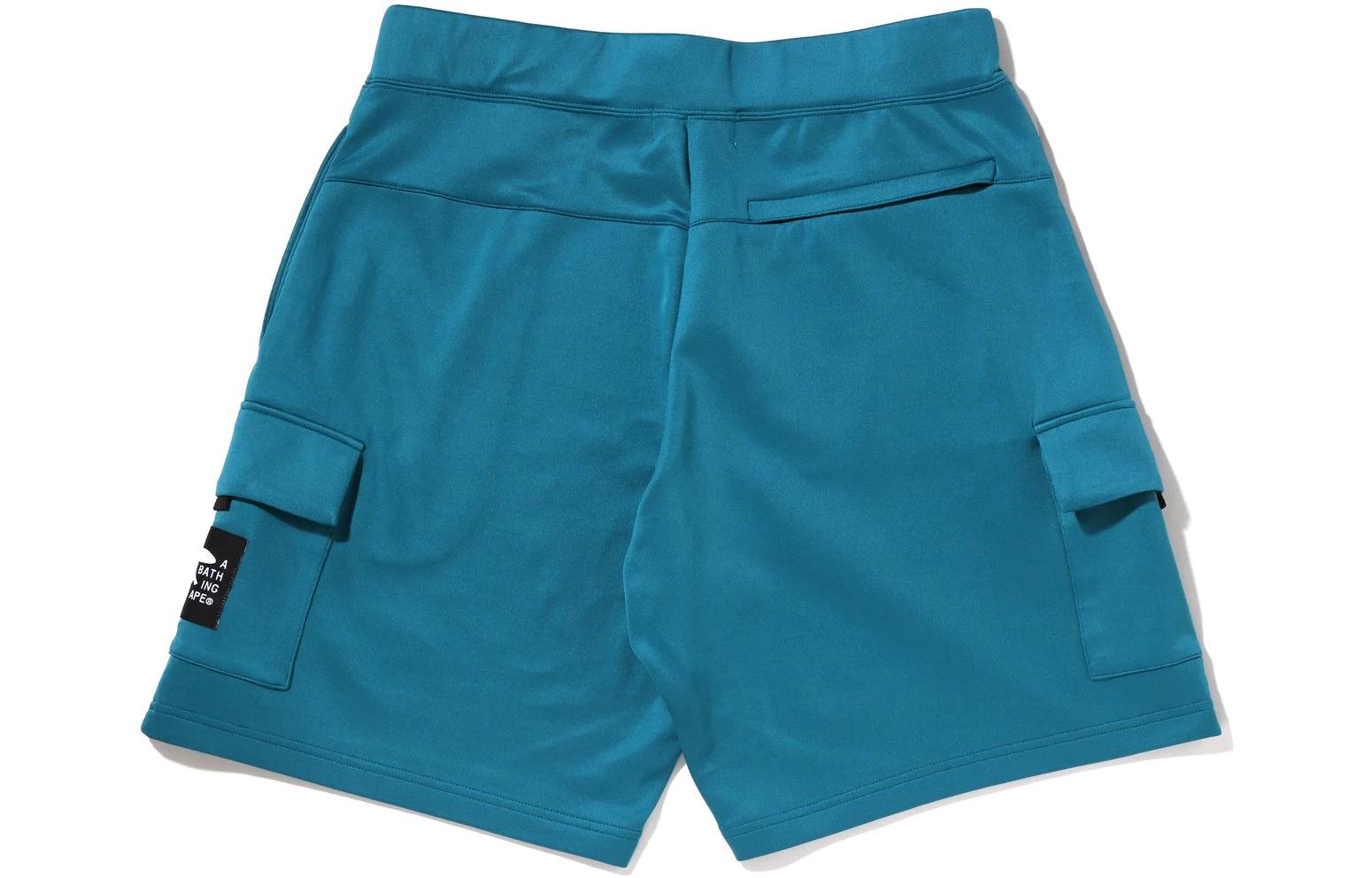 Lookbook BAPE 寬版雙面針織短褲 固定鬆緊腰帶 直筒短褲 1I30-153-008