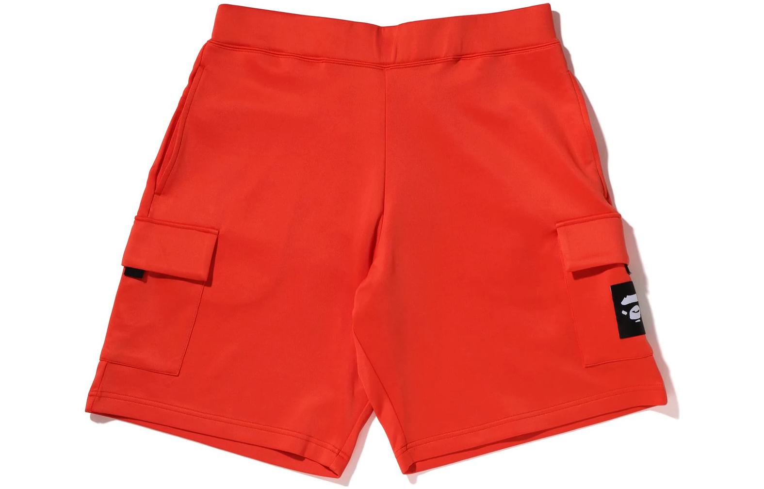 Shop BAPE 寬版雙面針織短褲 固定鬆緊腰帶 直筒短褲 1I30-153-008