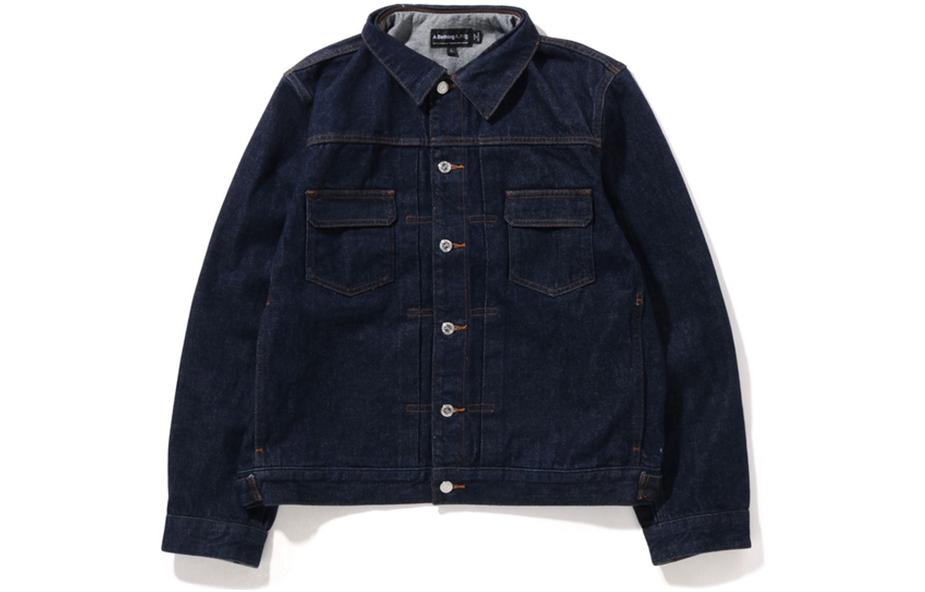 BAPE A.P.C. Reversible Camo Detachable Hood Denim Jacket Navy Unisex. 0ZXLJM140903I 圖 3