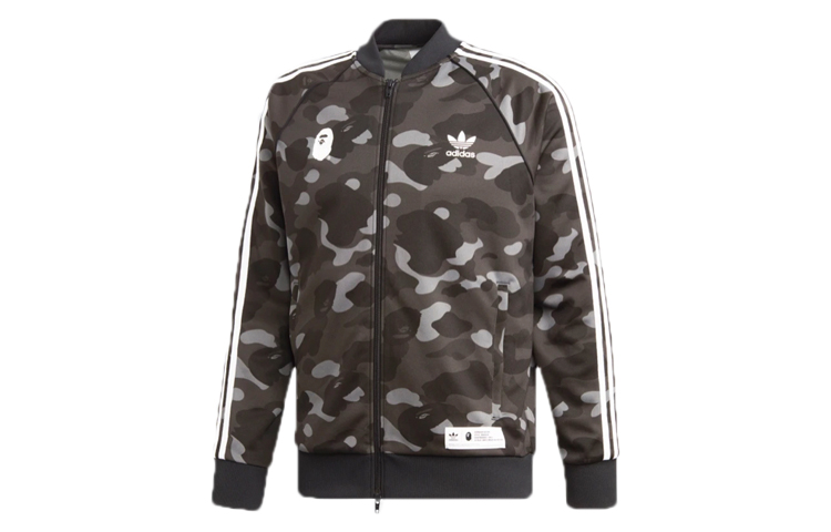 BAPE adidas Adicolor Track Top Cinder Camo Jacket Black () DP0186