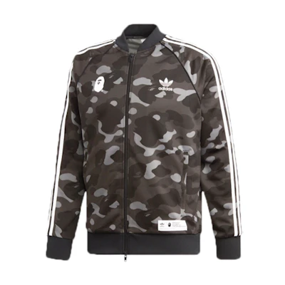 BAPE adidas Adicolor Track Top Cinder Camo Jacket Black () DP0186