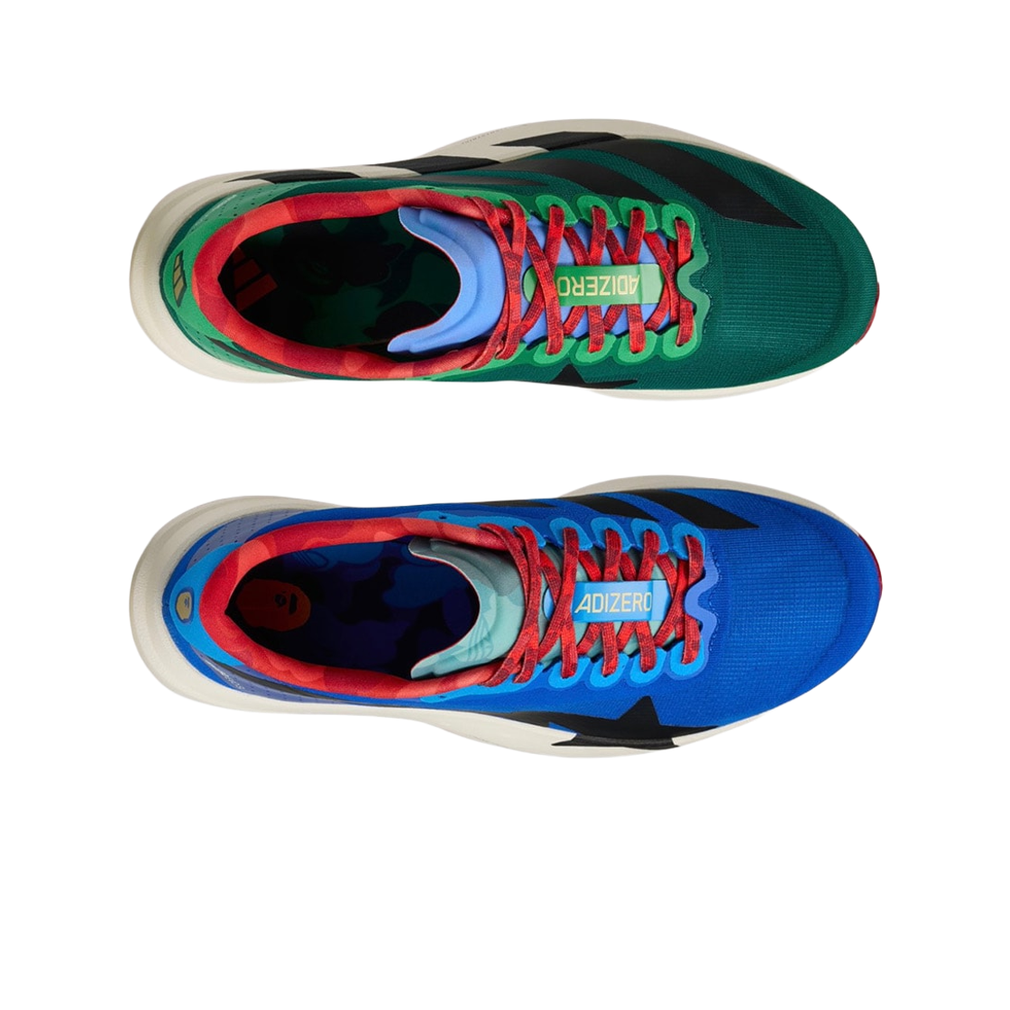 Order BAPE x adidas Adizero Evo SL ''Biru Hijau'' KJ5749