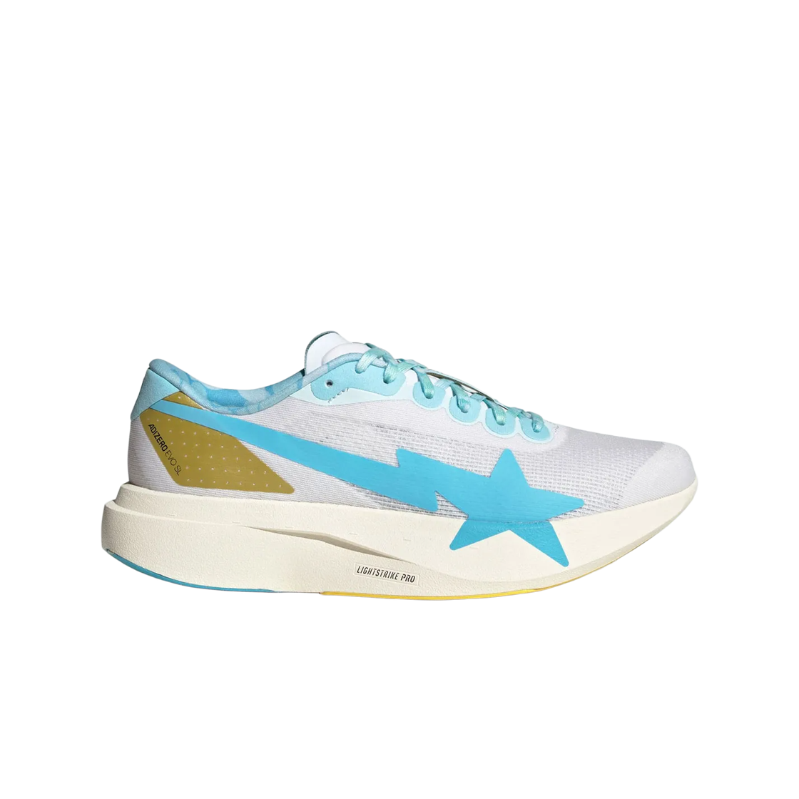BAPE x adidas Adizero EVO SL 'Mismatch White Pink Blue' KJ5751