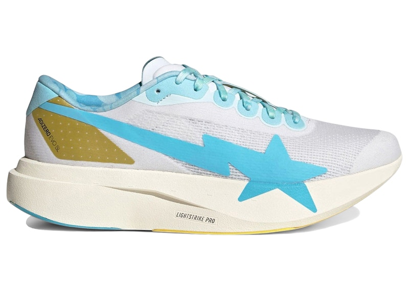 BAPE x adidas Adizero EVO SL 'Mismatch White Pink Blue' KJ5751
