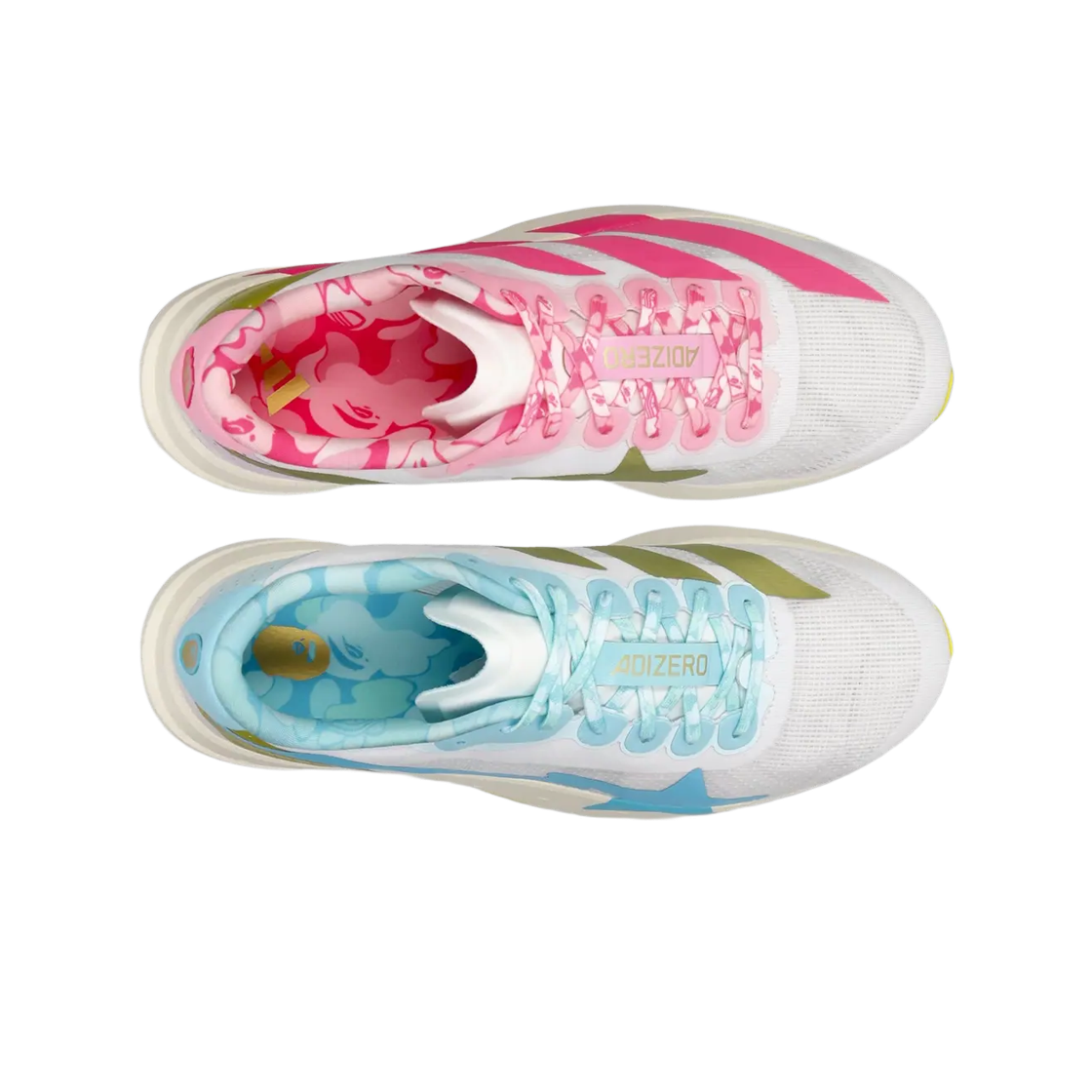 Order BAPE x adidas Adizero EVO SL ''不對稱 白粉藍配色'' KJ5751