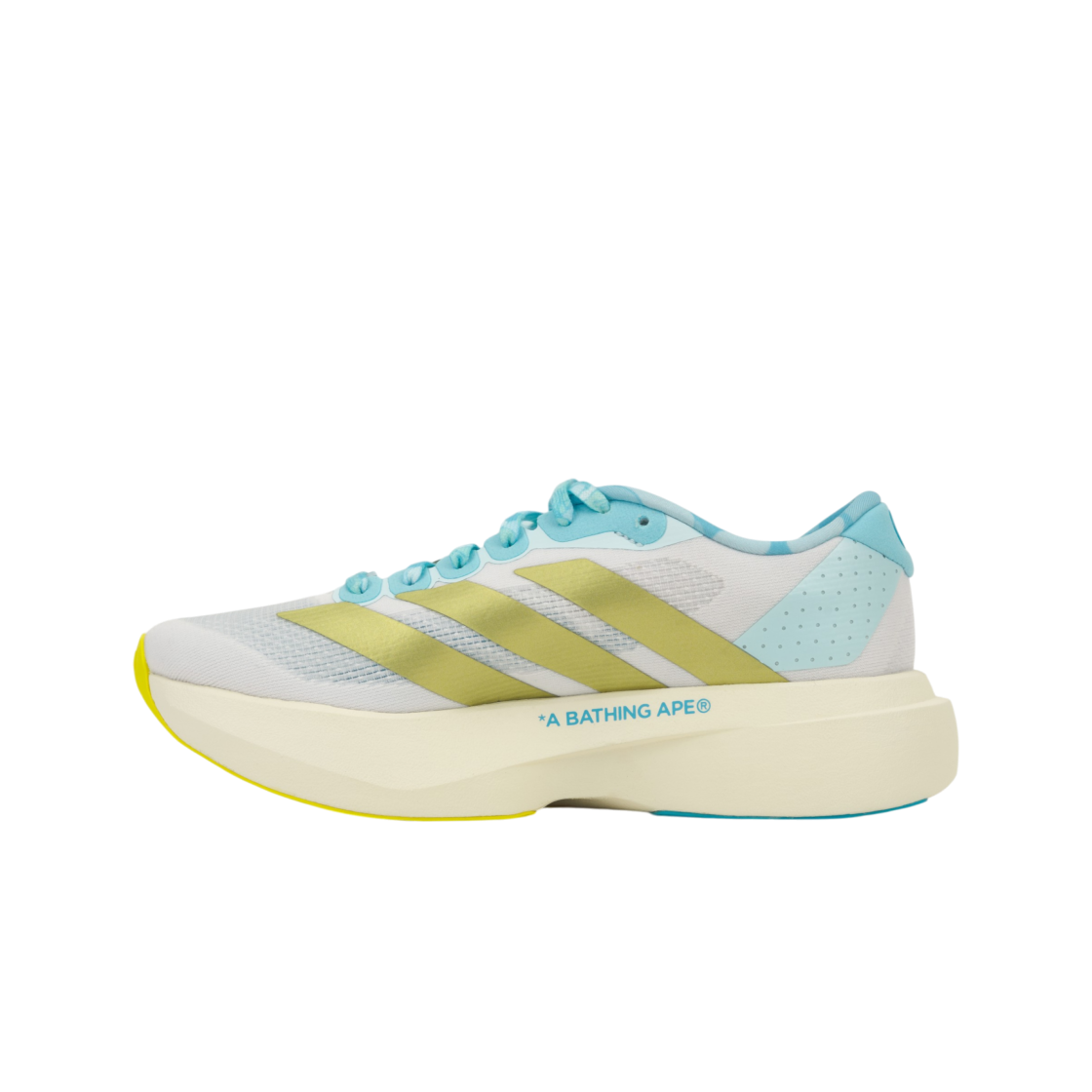 Lookbook BAPE x adidas Adizero EVO SL ''Blanco Rosa Azul Mismatch'' KJ5751