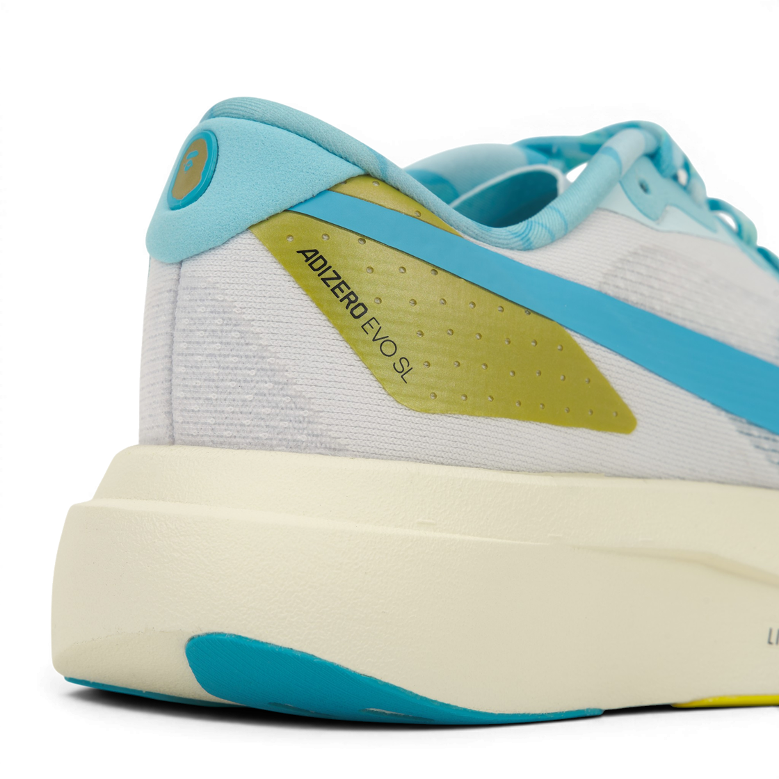 Cheap BAPE x adidas Adizero EVO SL ''Blanco Rosa Azul Mismatch'' KJ5751