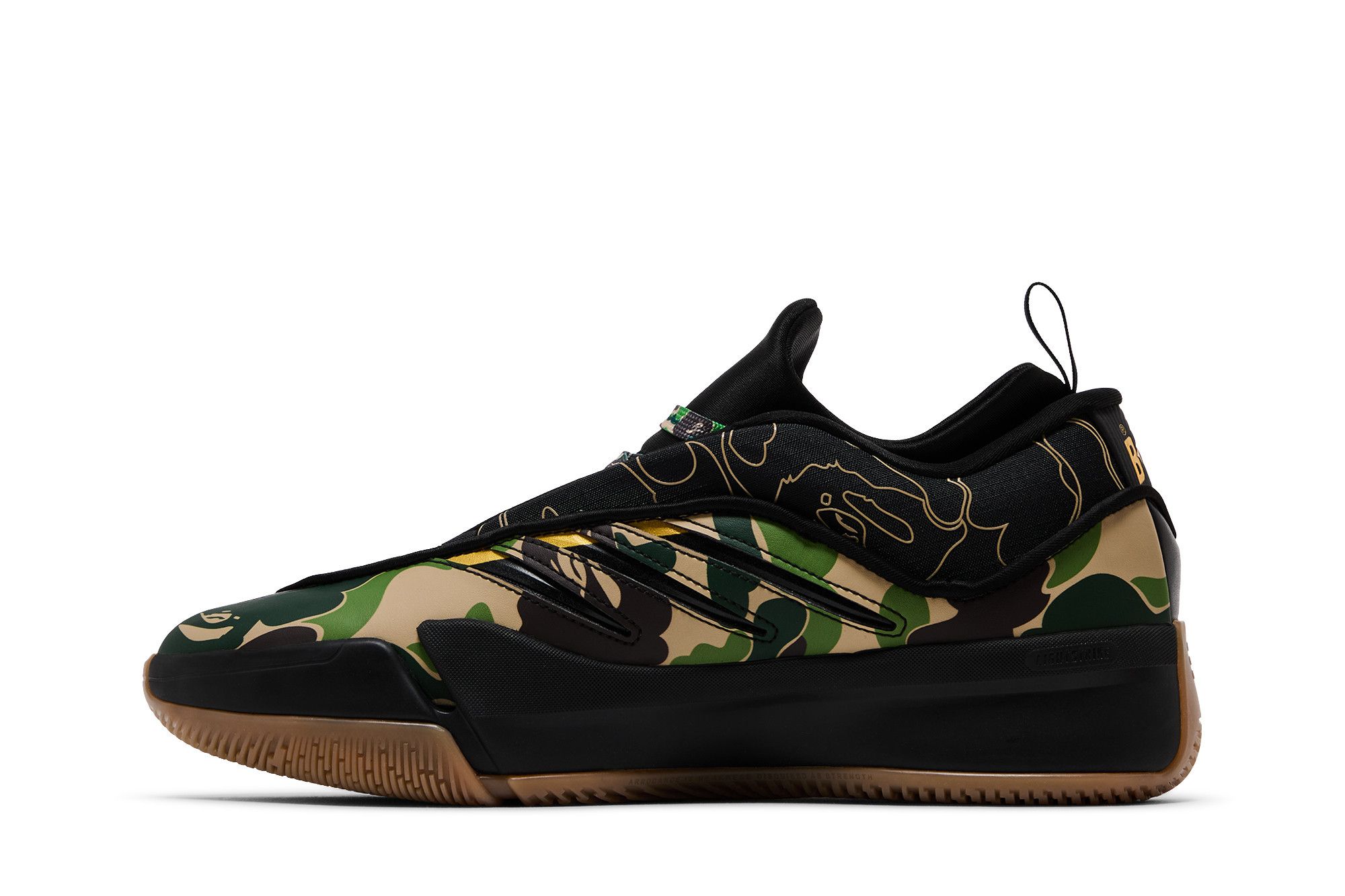 Shop BAPE x adidas Dame 9 '黑綠' JH6358