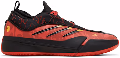 BAPE x adidas Dame 9 'Black Scarlet' IH0786 BAPE x adidas Dame 9 'Black Scarlet' IH0786