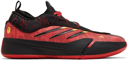 BAPE x adidas Dame 9 'Black Scarlet' IH0786 BAPE x adidas Dame 9 'Black Scarlet' IH0786