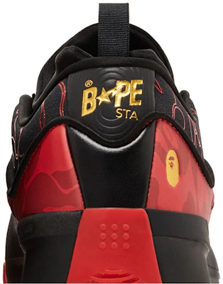 BAPE x adidas Dame 9 'Hitam Merah' IH0786 1