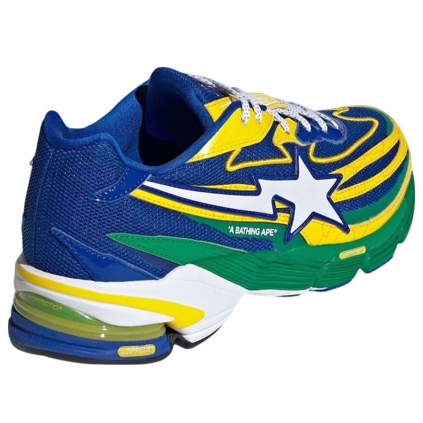 Shop BAPE x adidas Orketro「黃藍綠」 JQ2398