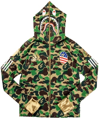 BAPE x adidas SB Shark Hoodie Green Buy BAPE x adidas SB Shark Hoodie Green
