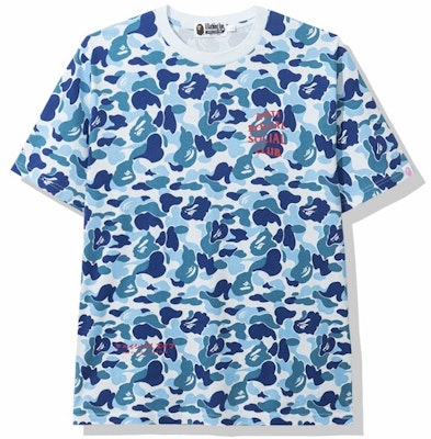 BAPE x Anti Social Social Club ABC Camo Tee Blue Order BAPE x Anti Social Social Club ABC Camo Tee Blue