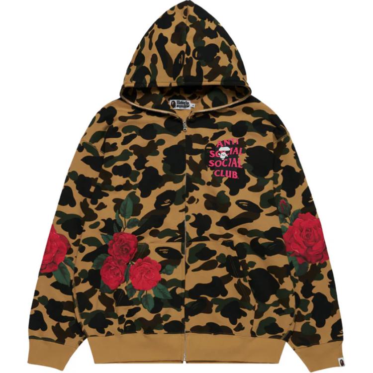 BAPE ASSC FW24 Camo Rose Full-Zip Hoodie Unisex. 1K73-115-903 圖 7
