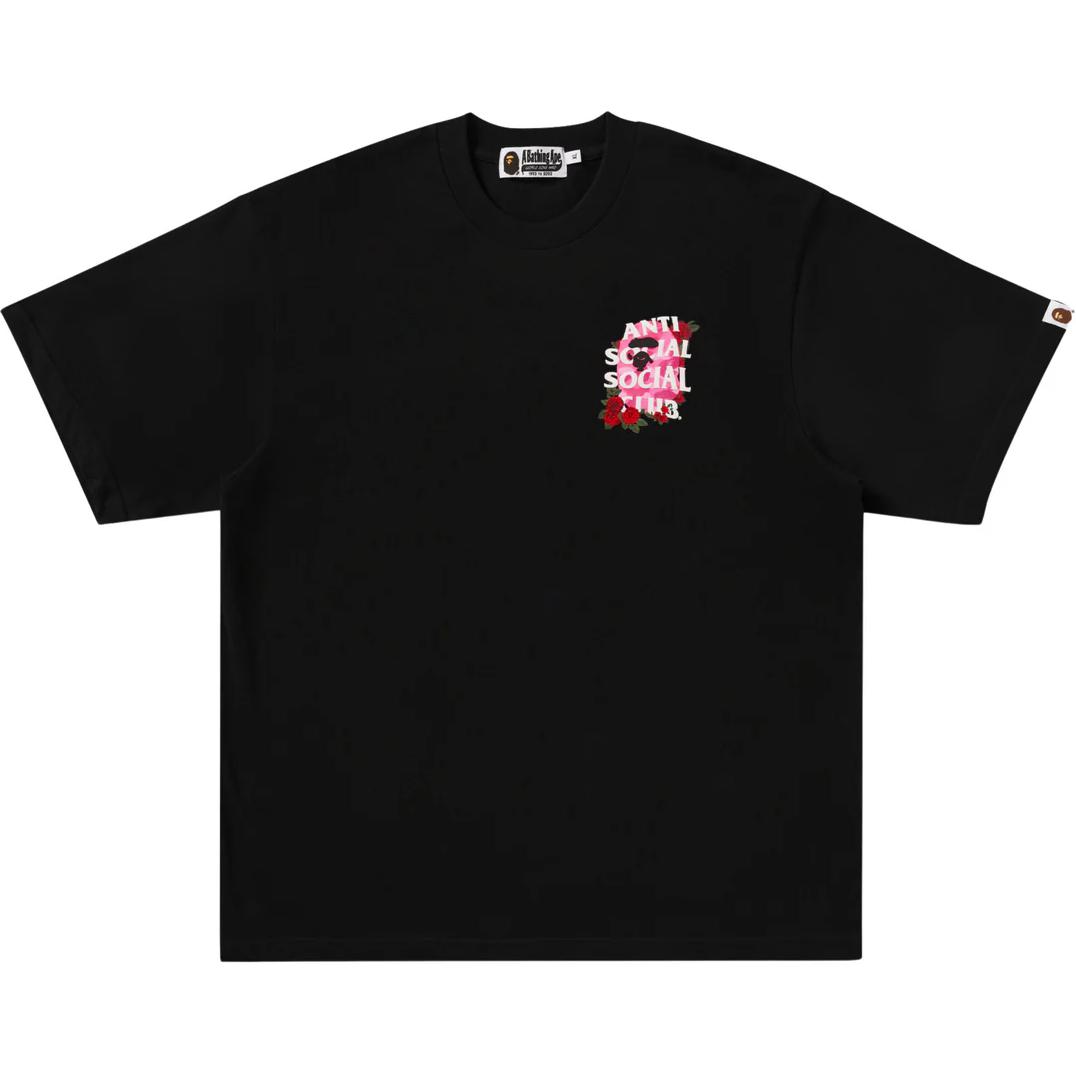 BAPE ASSC FW24 Rose Logo Print Unisex Casual T-Shirt. 1K73-109-903 圖 3