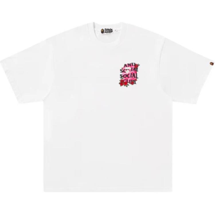 BAPE ASSC FW24 Rose Logo Print Unisex Casual T-Shirt. 1K73-109-903 圖 5