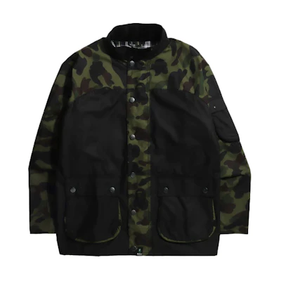 BAPE Barbour Camo Logo Print Long Sleeve Jacket Men’s Camouflage 1H73-141-904