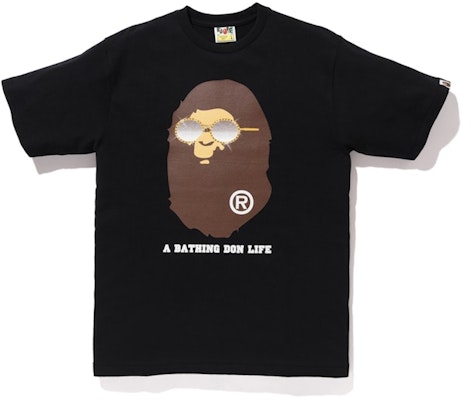 BAPE x Big Sean Swarovski Ape Head Baju Hitam Buy BAPE x Big Sean Swarovski Ape Head Baju Hitam