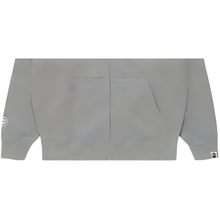 BAPE Bored Ape Shark Hoodie FW24 Unisex Grey Zip-Up Relaxed Fit 001ZPK731905CGRA 圖 5