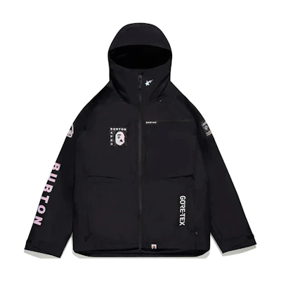 BAPE Burton GTX Pillowline Logo Print Hooded Zip-Up Jacket Men 1J73-141-911