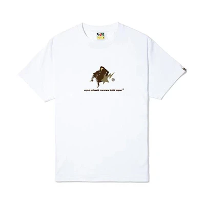 BAPE Cactus Jack Don Toliver Life of a DON Tee White Graphic T-Shirt Mens. 1H73-110-931