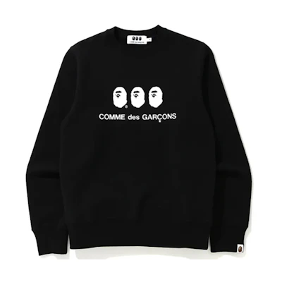 BAPE CDG Ape Head Logo Crewneck Sweatshirt Unisex BAPE-CDG-6
