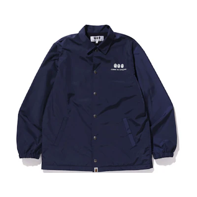 BAPE CDG Collaboration Coach Jacket Ape Logo Casual Jacket 1G72-140-915