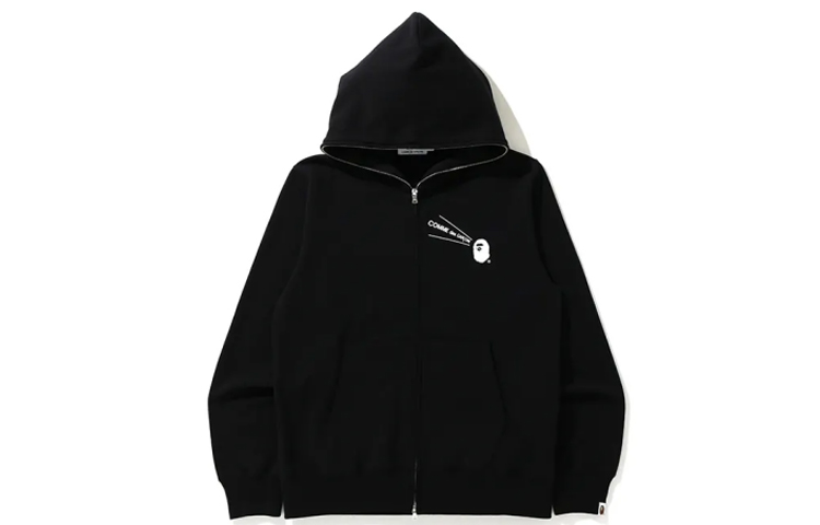BAPE CDG Collaboration Small Logo Zip-Up Hoodie Jacket Unisex BAPE-CDG-2