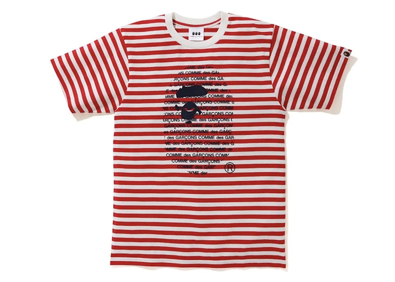 BAPE x CDG Osaka Hoop Tee Red/White