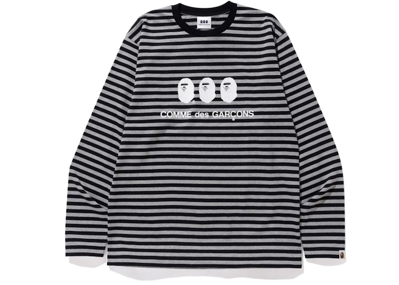 Buy BAPE x CDG Osaka L/S Tee Black/White - Novelship