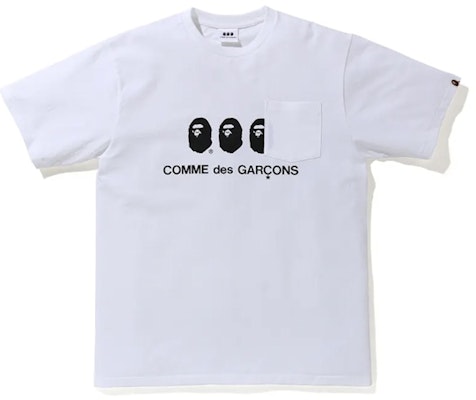 BAPE x CDG Osaka Pocket Tee White Buy BAPE x CDG Osaka Pocket Tee White