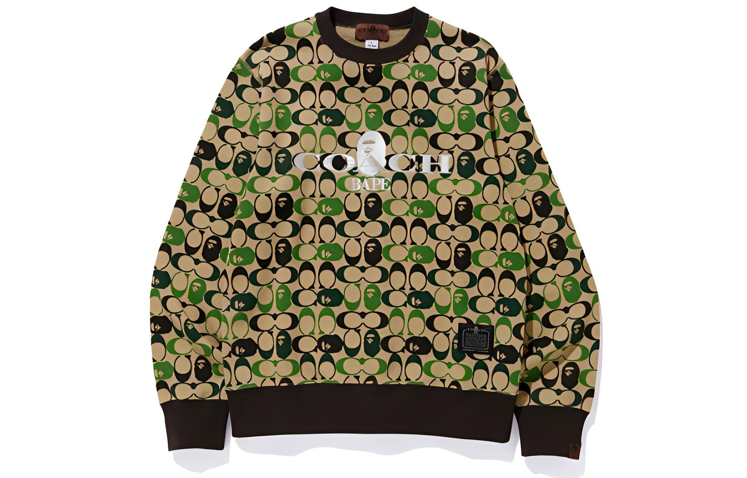 BAPE x COACH Collaboration Crewneck Sweatshirt . 1G23-113-901