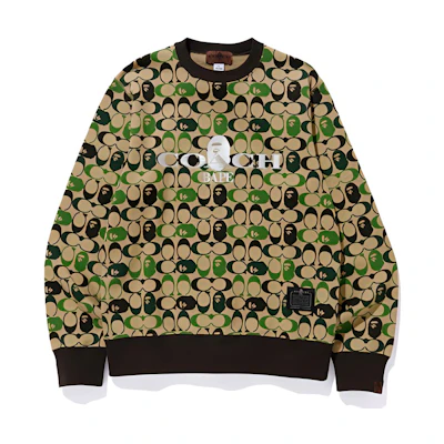 BAPE COACH Collaboration Crewneck Sweatshirt . 1G23-113-901