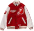 Order BAPE x Coca-Cola FW23 Jaket Letterman Lelaki Logo Ape Sulaman. 1J73-141-905