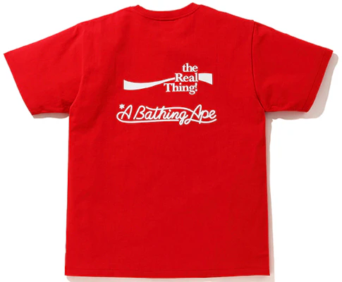 BAPE x 可口可樂 聯名寬版圖標短袖T恤 男款 0ZXTEM110937E 2