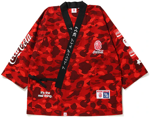 Chaqueta Kimono Unisex Roja BAPE x Coca-Cola Multi-Logo Camo 1G23-131-910 Buy Chaqueta Kimono Unisex Roja BAPE x Coca-Cola Multi-Logo Camo 1G23-131-910