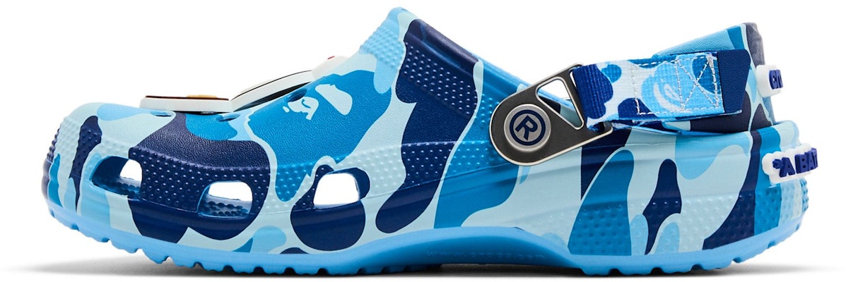Crocs 经典洞洞鞋 A Bathing Ape ABC 迷彩蓝色 209627-4TB Shop Crocs 经典洞洞鞋 A Bathing Ape ABC 迷彩蓝色 209627-4TB