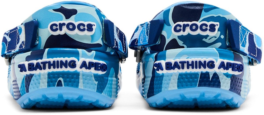 Crocs 经典洞洞鞋 A Bathing Ape ABC 迷彩蓝色 209627-4TB Sizing Crocs 经典洞洞鞋 A Bathing Ape ABC 迷彩蓝色 209627-4TB